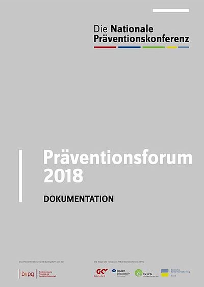 Cover Dokumentation Präventionsforum 2018 Cover Dokumentation Präventionsforum 2018